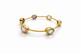 Multi gemstone bangle