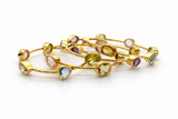 Multi gemstone bangle