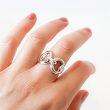 Ascada eggbutt back to back ring