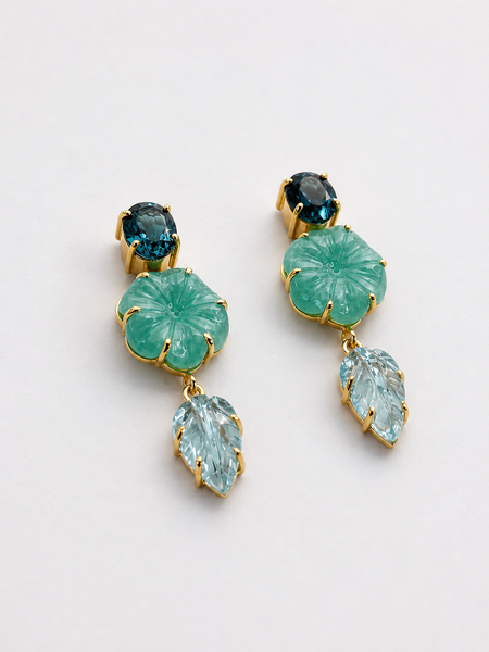 Azure Bloom earrings